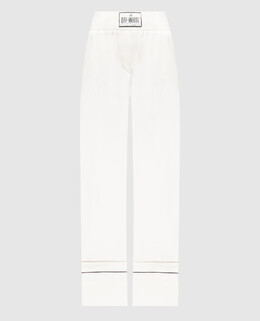 Off-White: Білі брюки 