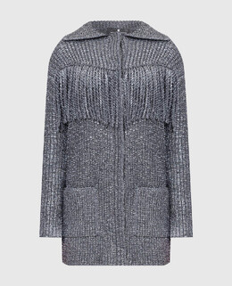 Ermanno Scervino: Серебристый кардиган 