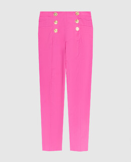 Balmain: Розовые брюки 