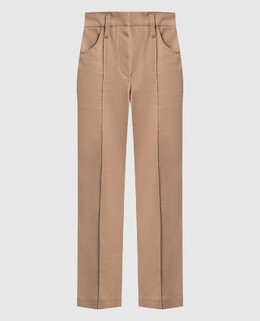 Brunello Cucinelli: Бежевые брюки 