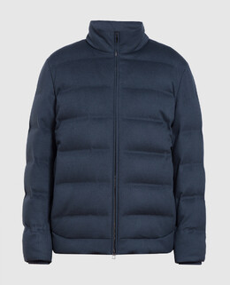Loro Piana: Синий пуховик 
