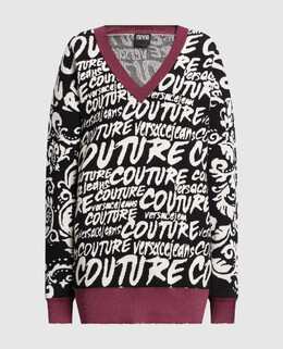 Versace Jeans Couture: Жаккардовый свитер 