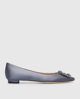Manolo Blahnik: Серые балетки  Hangisiflat