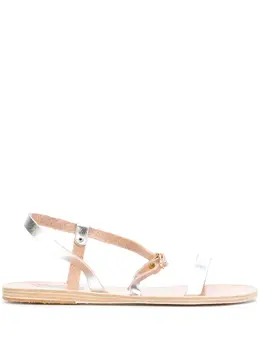Ancient Greek Sandals: Серебристые сандалии  Niove