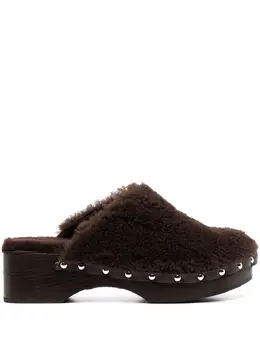 Ancient Greek Sandals: Тёмные сабо 