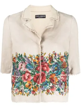 Dolce & Gabbana Pre-Owned: Куртка с растительным принтом 