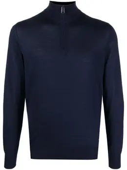 Brioni: Голубой свитер 
