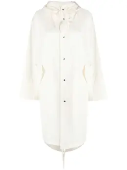 Jil Sander: Пальто  Drawstring с принтом
