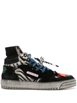 Off-White: Чёрные кроссовки  Off Court