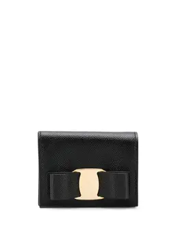 Salvatore Ferragamo: Чёрный картхолдер  Vara Bow
