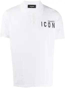 Dsquared2: Белое поло  Icon
