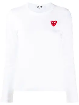 Comme Des Garçons Play: Белый топ 