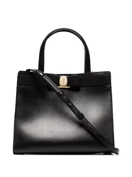 Salvatore Ferragamo: Чёрная сумка  Vara