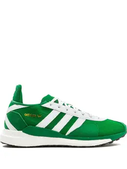 adidas: Зелёные кроссовки  Human Made