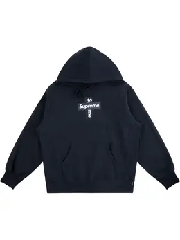 Supreme: Синяя толстовка  Box Logo