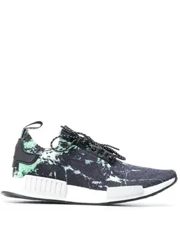 Adidas: Голубые кроссовки  NMD_R1 Primeknit