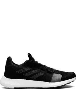 Adidas: Чёрные кроссовки 