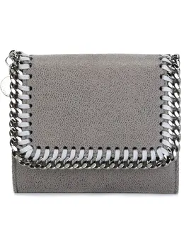 Stella McCartney: Серебристый картхолдер  Falabella