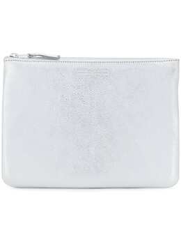Comme Des Garçons Wallet: Серебристый кошелёк 
