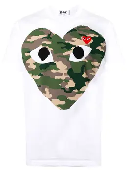 Comme Des Garçons Play: Футболка с принтом 