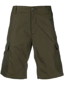 Carhartt WIP: Зелёные шорты 