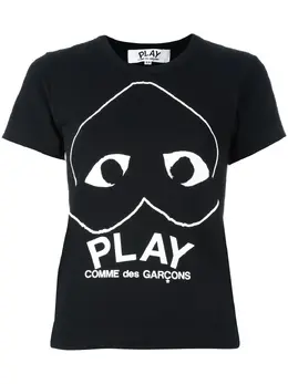 Comme Des Garçons Play: Футболка с принтом 