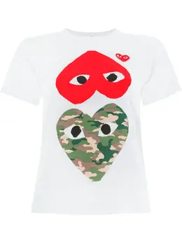 Comme Des Garçons Play: Футболка с принтом 