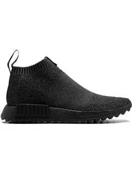 adidas: Чёрные кроссовки  Primeknit