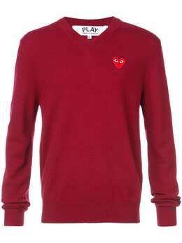 Comme Des Garçons Play: Свитер с v-образным вырезом 