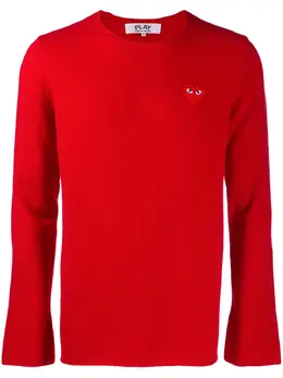 Comme Des Garçons Play: Свитер  Heart с принтом