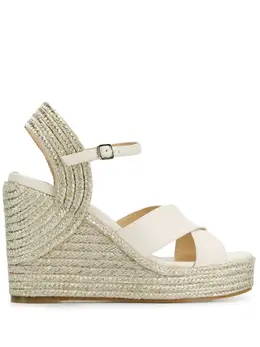 Jimmy Choo: Бежевые сандалии 