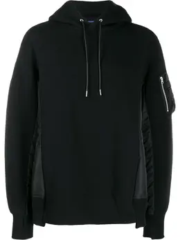 sacai: Чёрная толстовка 