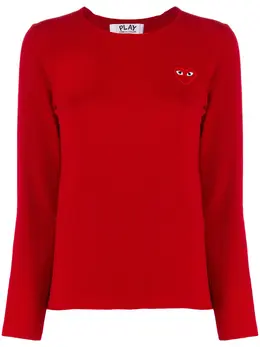 Comme Des Garçons Play: Красный свитер  Heart
