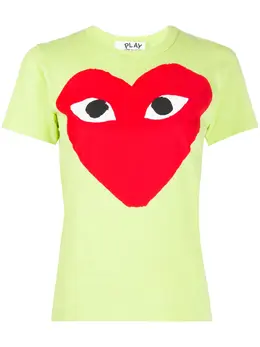 Comme Des Garcons Play: Футболка  Heart с принтом