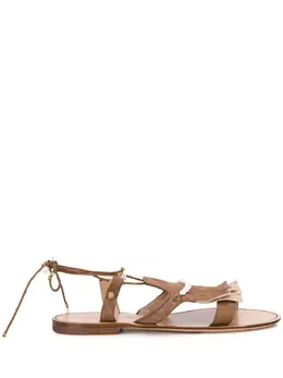 Santoni: Коричневые сандалии 