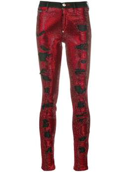 Philipp Plein: Джинсы  Crystal со стразами