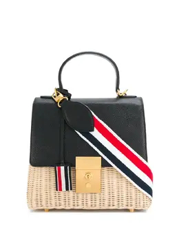 Thom Browne: Бежевая сумка через плечо 