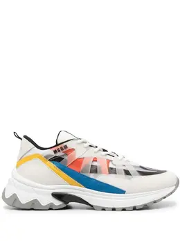 MSGM: Белые кроссовки 
