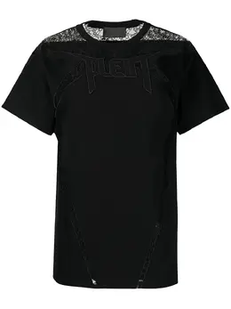 Philipp Plein: Кружевная футболка 