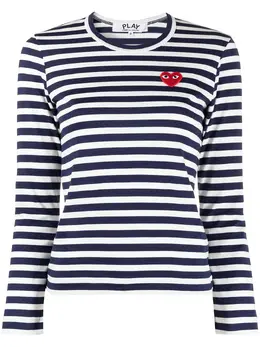 Comme Des Garçons Play: Футболка в полоску 