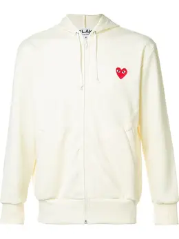 Comme Des Garçons Play: Белая толстовка 