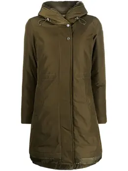 Woolrich: Пуховик  Weoka цвета хаки