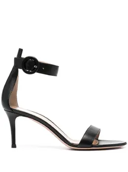 Gianvito Rossi: Чёрные сандалии  Portofino