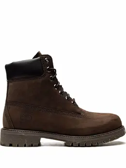 Timberland: Тёмные ботинки 