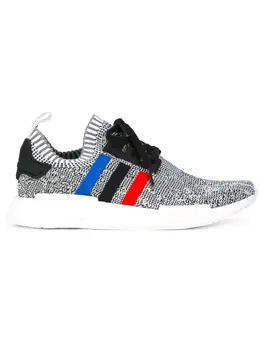 Adidas Originals: Чёрные кроссовки  NMD_R1 Primeknit