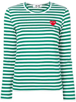 Comme Des Garçons Play: Футболка в полоску 