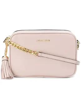 Michael Michael Kors: Розовая сумка через плечо 