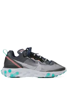 Nike: Чёрные кроссовки  React Element 87