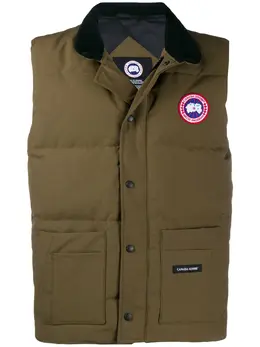 Canada Goose: Зелёный жилет  Freestyle