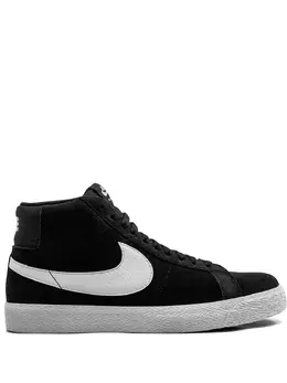 Nike: Чёрные кроссовки  SB Zoom Blazer Mid